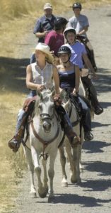 Horseback riding through Jack London State Park. (photo by Kent Porter)