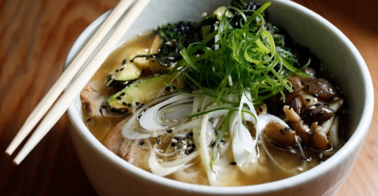 Squab miso ramen at Miminashi, a Japanese izakaya, in Napa, California on Tuesday, August 30, 2016. (Alvin Jornada / The Press Democrat)