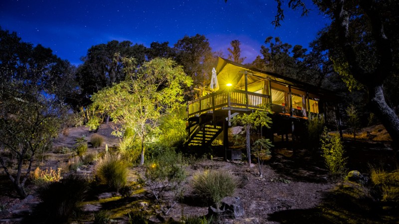 Luxury Tent at Safari West. (Photo courtesy of Safari West)