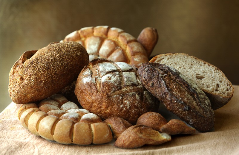 A variety of award-winning breads at Costeaux Bakery in Healdsburg. (Photo by John Burgess)