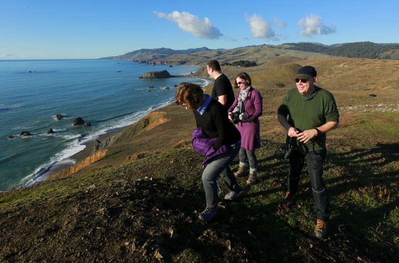 The bluffs above Goat Rock Beach in Jenner. (Photo by John Burgess)