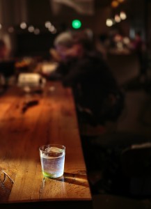 Ti Punch, made from rhum agricole, a species of rum made from fresh-pressed sugarcane instead of molasses, meant to capture the sugarcane's terroir, at Bar Agricole. (photo by Chris Hardy)