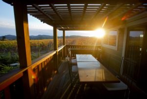 One of four guest rooms at the Soda Rock Winery in the Alexander Valley. (photo by John Burgess/The Press Democrat)