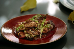 Charlie Palmer's pan roasted pheasant. (photo by Chris Hardy)