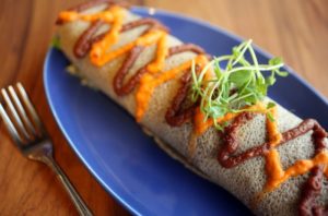 Cowgirl Crepe made at The Sunflower Caffe in Petaluma, Wednesday, July 31, 2013. (Crista Jeremiason / The Press Democrat)