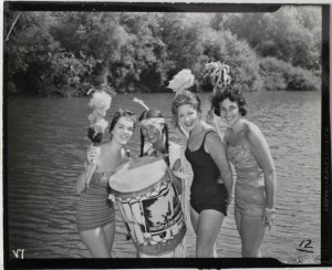 Pageant of Fire Mountain performers, from left, are Kathy Gennelly, Jan Guidotti (who starred as Prophetess,) Vernie Fuller and Connie DeCarly. (Courtesy John Schubert)