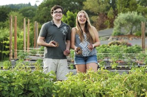 Hailey and Jack are key players in caring for the garden.