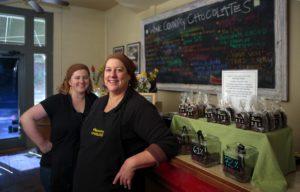 Wine Country Chocolate in Glen Ellen with co-owners Betty, left, and Caroline Kelly, right.