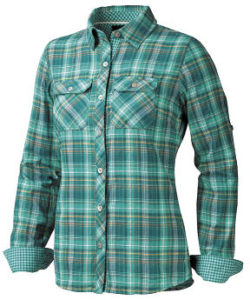 Jenn long-sleeved flannel shirt for women.