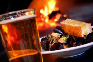 Big Bowl of Roasted Wood Oven Mussels, cooked with fennel, garlic, onion and beer, at Jackson's Bar and Grill in Santa Rosa. (Photo by Christopher Chung)