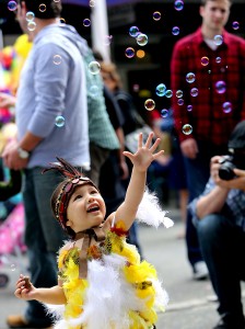 The Cutest Chick contest at the Butter & Eggs Festival in Petaluma. (photo by John Burgess)