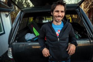 Kevin Jorgeson, climber of the Dawn Wall of El Capitan. (photo by Chris Hardy)