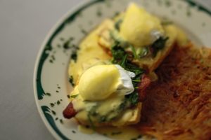 Egg's Benedict at Topsy's Kitchen in Petaluma. 