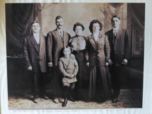 The Martinelli family circa 1910. From left, Bing, Giuseppe, Luisa, Etta and Fred with Leno in front. 