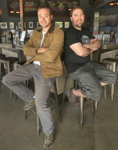 Paul Hawley, left and Remy Martin of Fogbelt Brewing. (photo by Kent Porter)