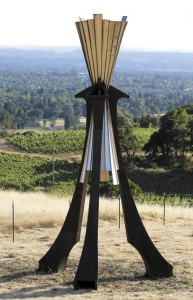 Large-scale sculptures dot the landscape at Paradise Ridge Winery. (photo by Crista Jeremiason)