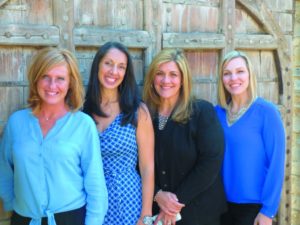 From left to right: Victoria Campbell, Susan da Ponte, Yvette Pruete, and Lindsay Darrimon. 