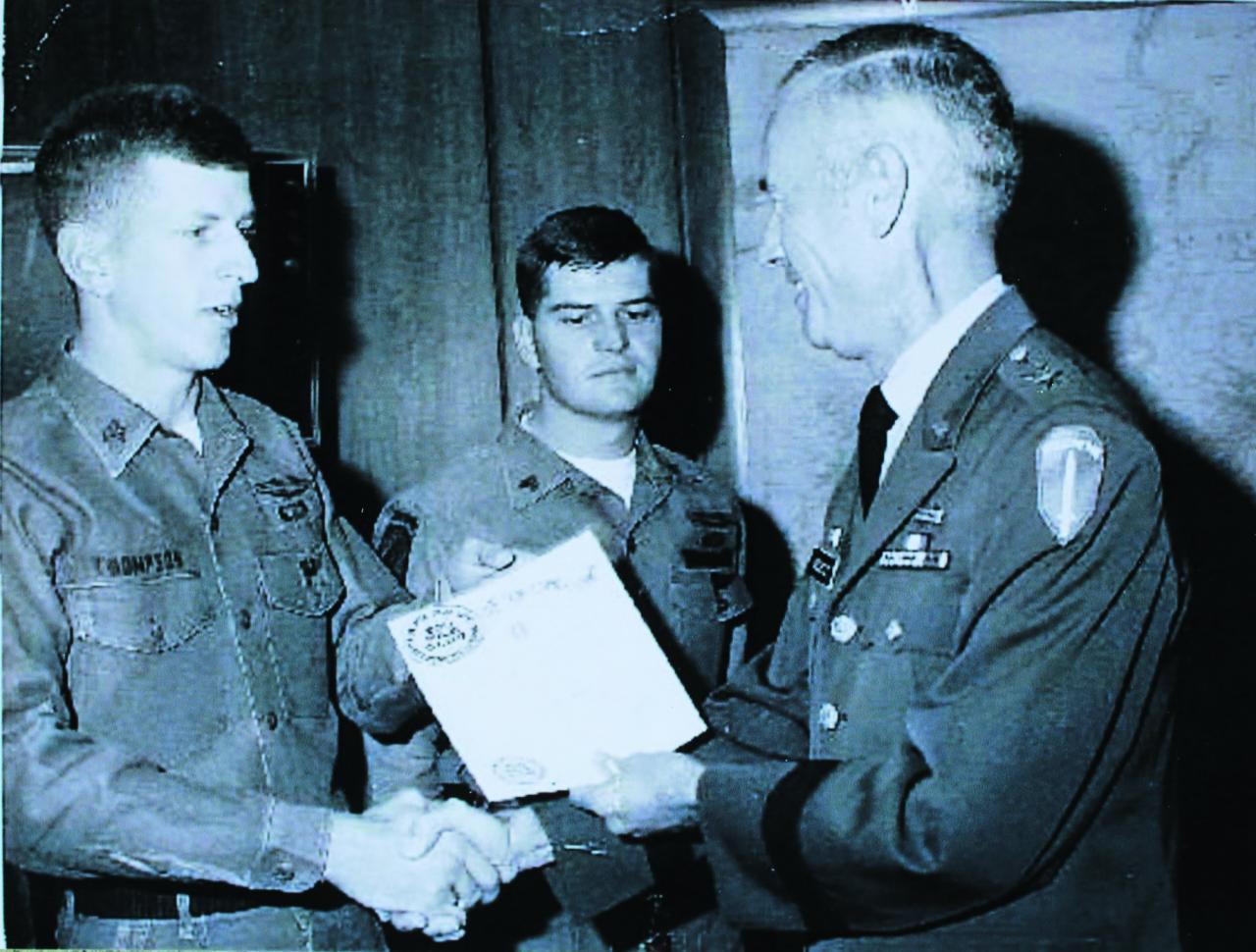 Mike Thompson served as a soldier in the 173rd Airborne Brigade during the Vietnam War. After being wounded by shrapnel from a booby trap, Thompson received a Purple Heart for his service in Vietnam. (Photo courtesy Mike Thompson)