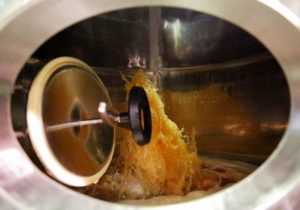 Apple juice flows into a stainless steel tank at Sonoma Cider in Healdsburg, on Tuesday, March 1, 2016.   (Christopher Chung/ The Press Democrat)
