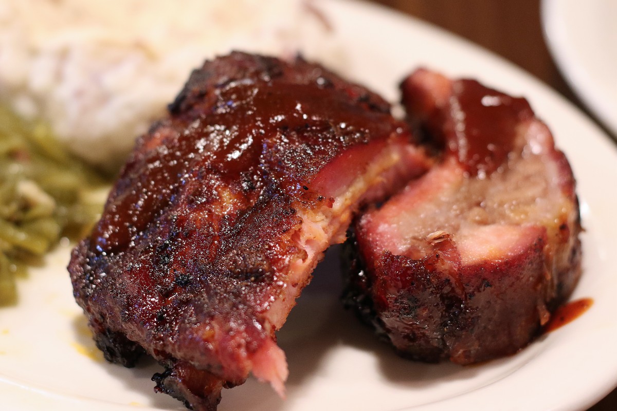 BBQ pork ribs at Apple Junction Smokehouse in Sebastopol. (Heather Irwin/The Press Democrat) 