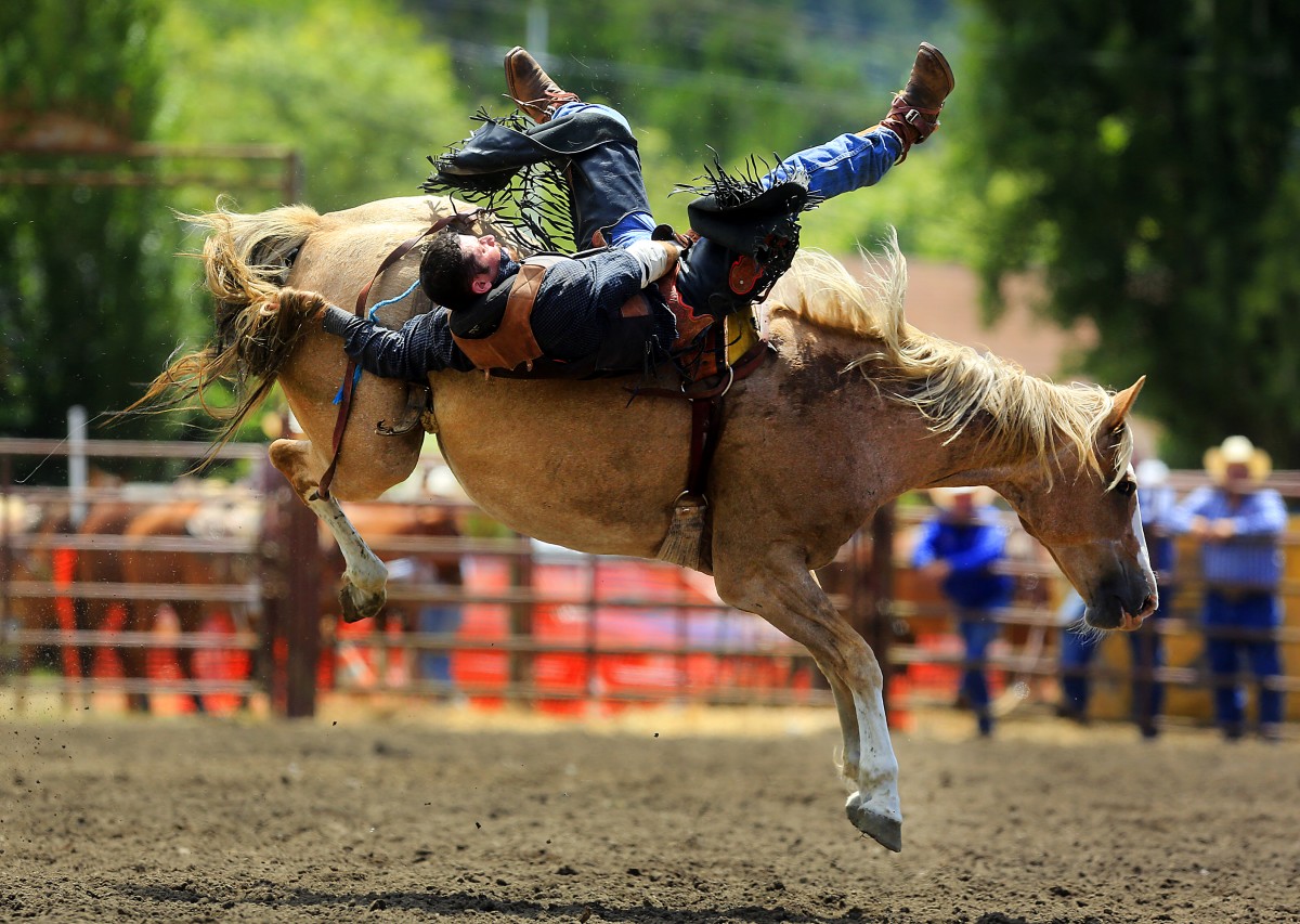 Blow off some steam by watching the Russian River Rodeo in the historic hamlet of Duncans Mills. (John Burgess / The Press Democrat)
