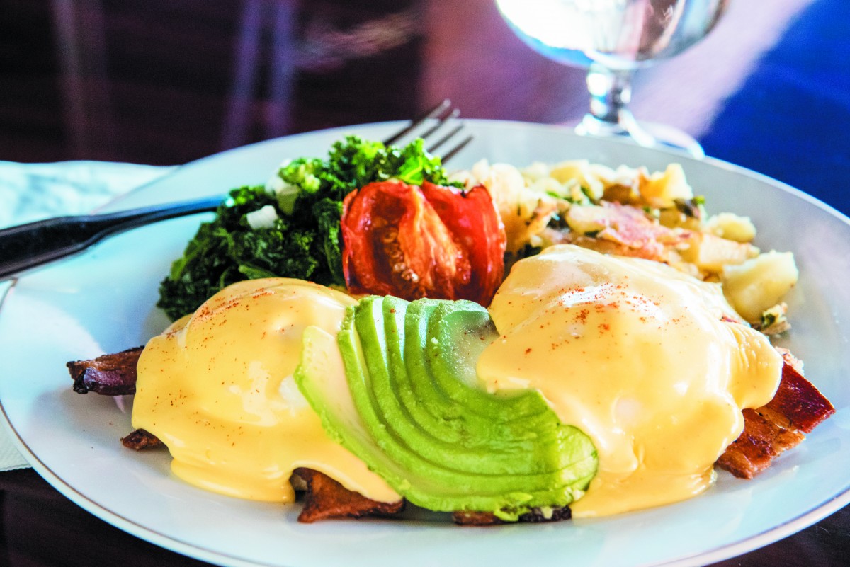 Eggs Benedict is among the treats at Sprenger's Tap Room (photo by RohndaSue Photography)