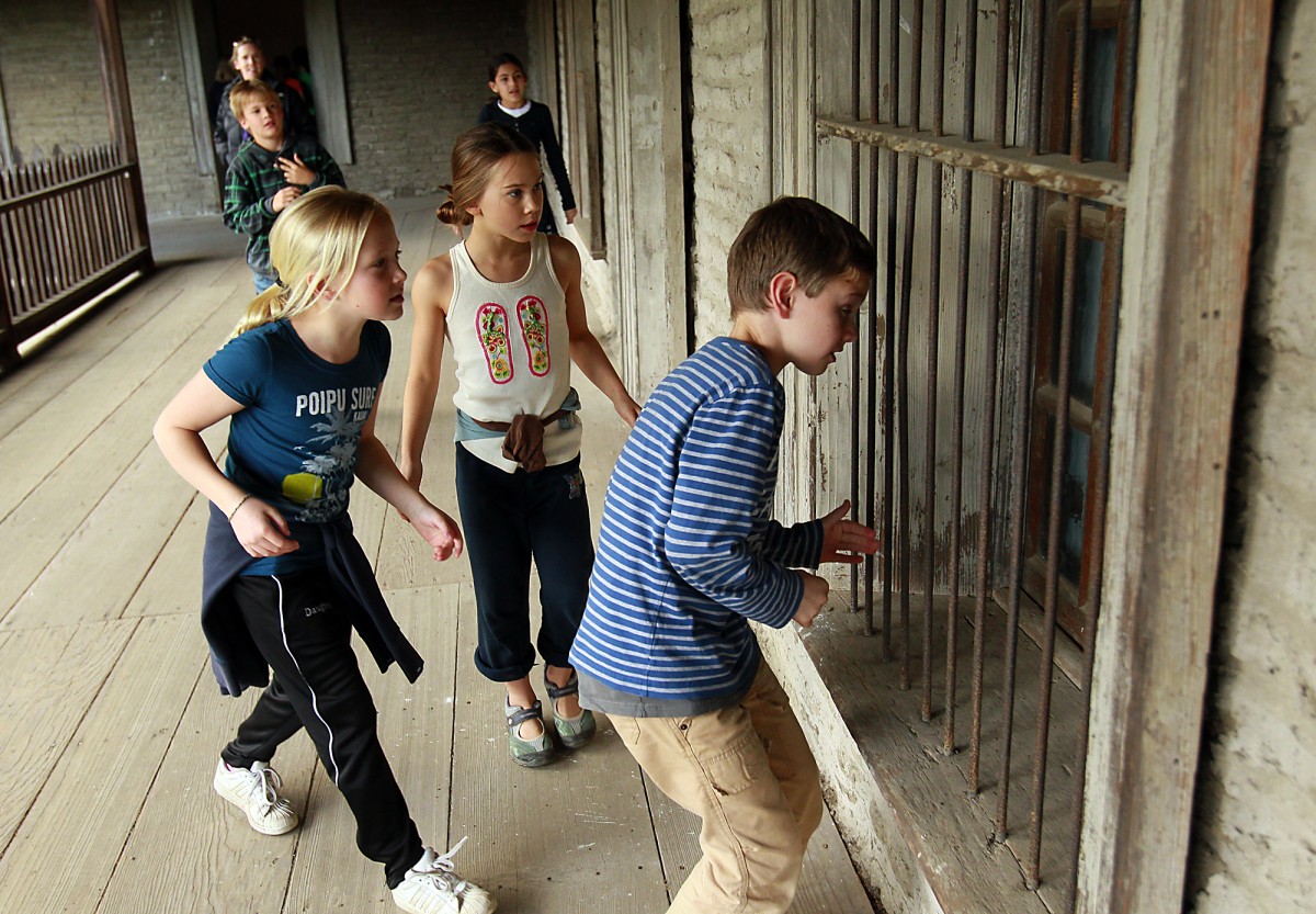 The Hidden Valley elementary school 4th graders visited the Petaluma Adobe State Historic Park on Wednesday, March 28, 2014. John Burgess