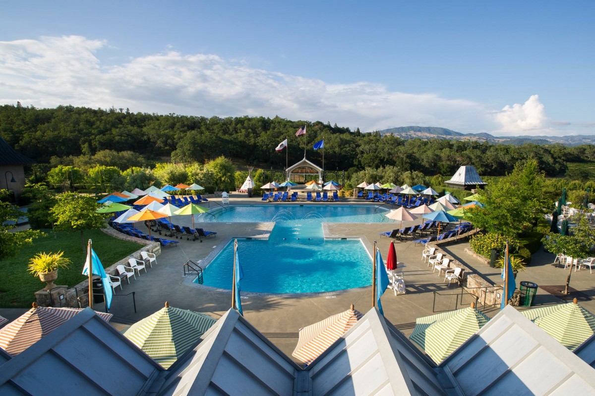 The Francis Ford Coppola Winery pool. 