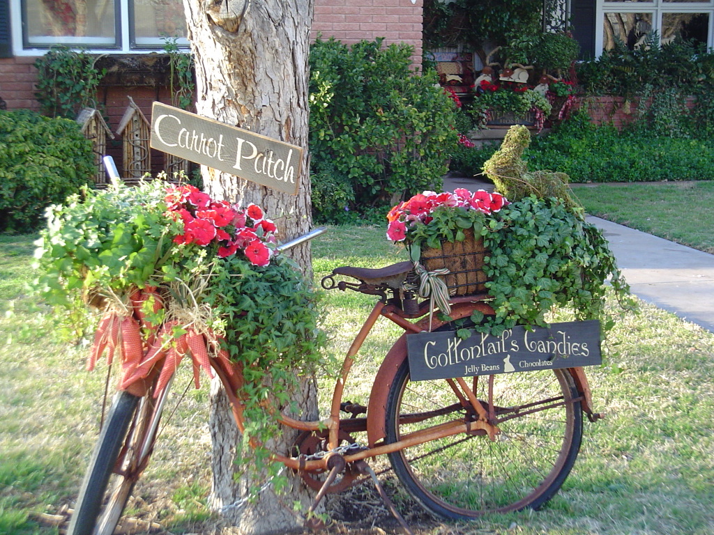 Bicycle planter