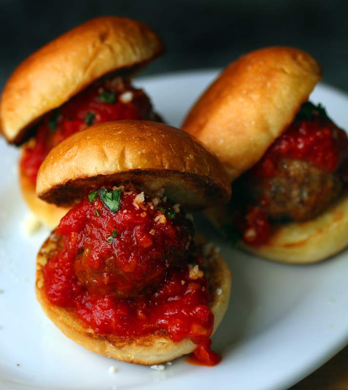 Catelli's Beef Meatball Sliders.