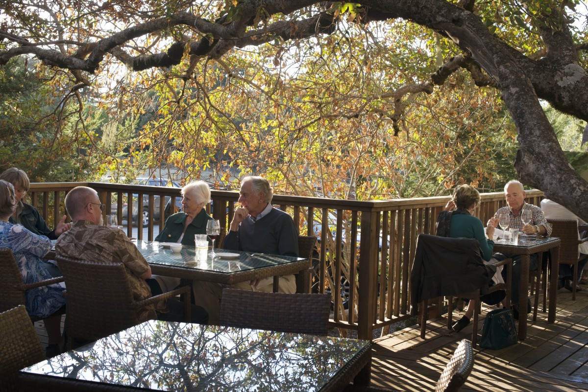 The patio area at Rancho Nicasio Bar and Restaurant in Nicasio, California, August 13, 2016. (Photo: Erik Castro/for The Press Democrat)