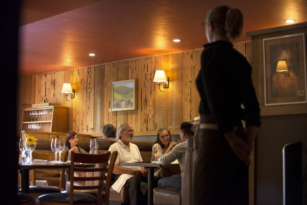 The dining room at Rancho Nicasio Bar and Restaurant in Nicasio, California, August 13, 2016. (Photo: Erik Castro/for The Press Democrat)