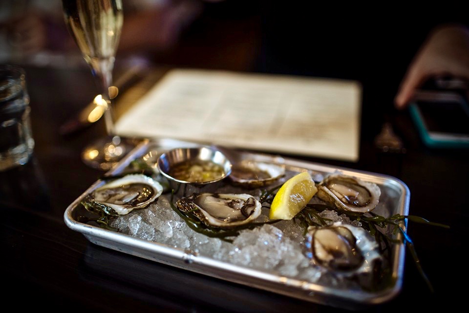 Oysters on the half shelf at The Shuckery in Petaluma. (Photo Courtesy: The Shuckery)