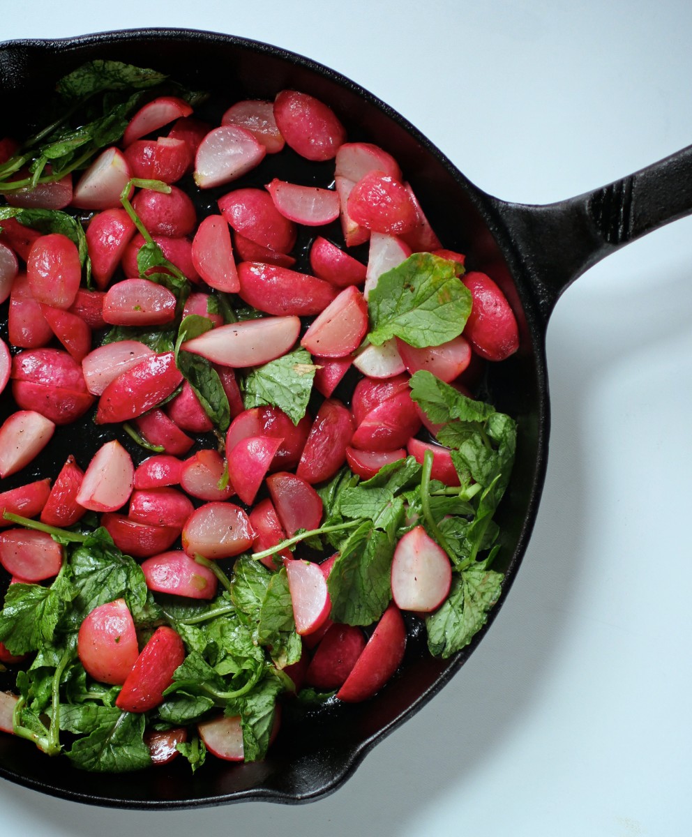 Honey roasted radish.