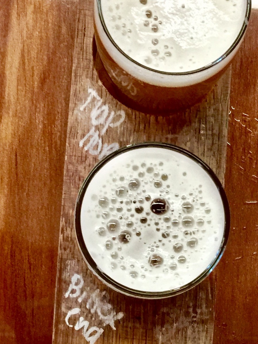The beer sampler at Grav South Brew Co. (Photo by Jess Vallery)