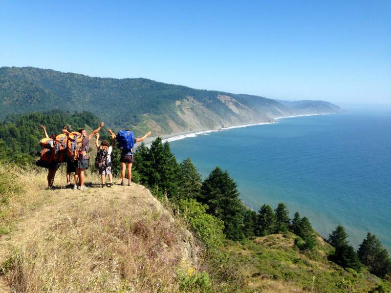 Backpackers willing to make the difficult trek to the Lost Coast region are rewarded with spectacular views of California's coastline. (Melanie Nacouzi/Flickr)