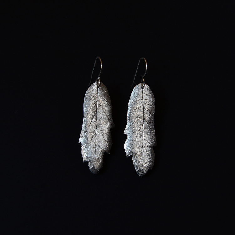 Oak Earrings by Michelle Hoting. (Photo courtesy of Michelle Hoting)