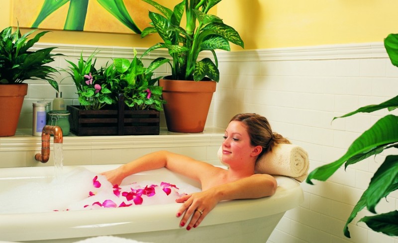 Rose bath. (Photo courtesy of macarthurplace.com)