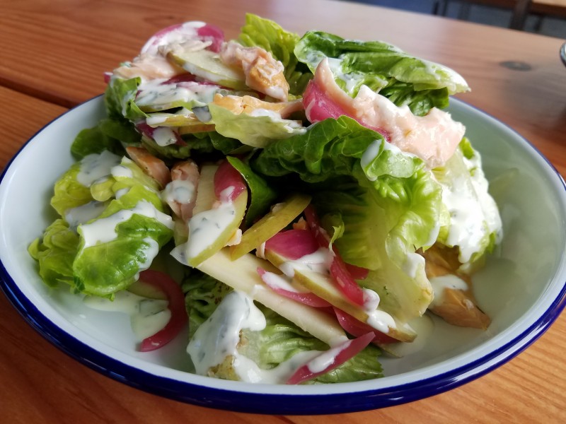 Trout salad at Handline Coastal California in Sebastopol. (Heather Irwin)