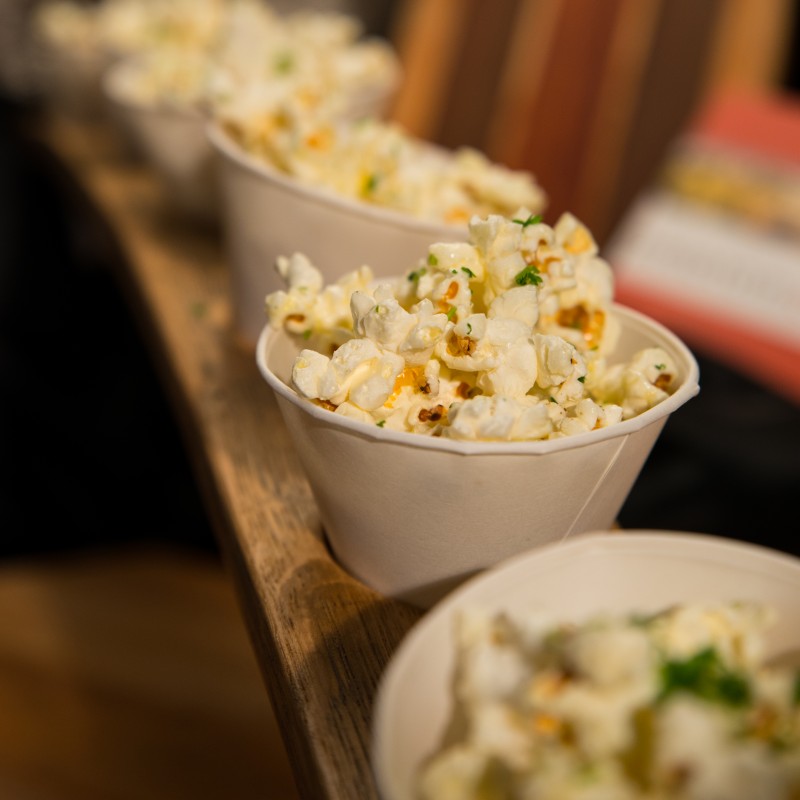 Hop Salt popcorn made by Peloton Catering. (photo by Tim Vallery)