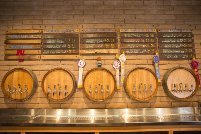 Sonoma Springs taproom. (Photo courtesy of Sonoma Springs) 