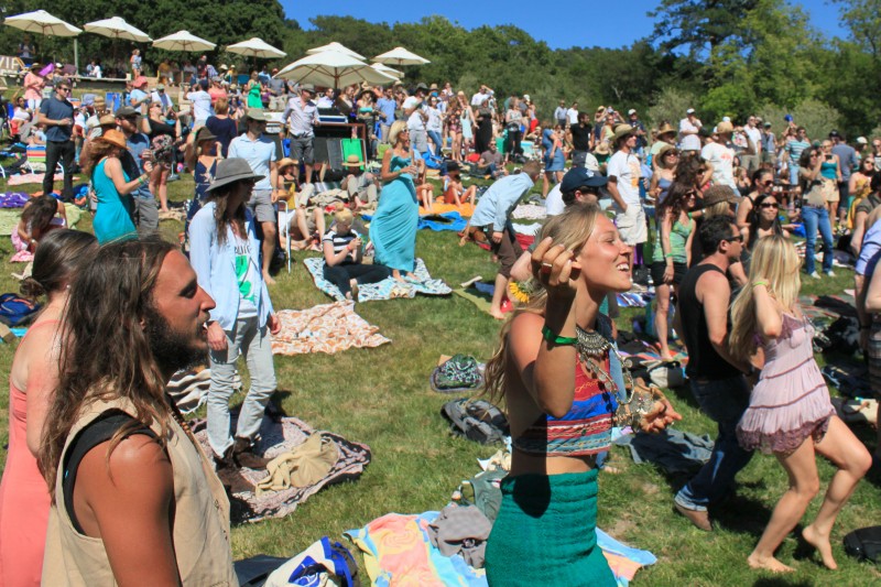 Audience at the Gundlach Bundschu Huichica music festival at the winery in Sonoma. 2013 Photo: JOHN CAPONE 