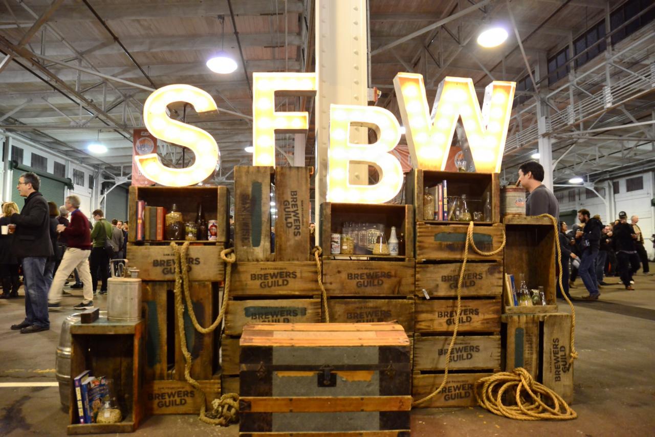 The opening gala for SF beer week in San Francisco. (Photo by Tim Vallery)
