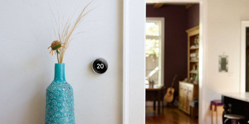 Nest thermostat. 