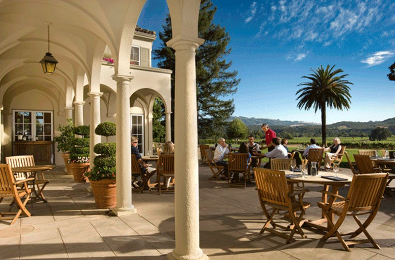 Chateau St. Jean Chateau St. Jean's patio offers the best view in the Valley