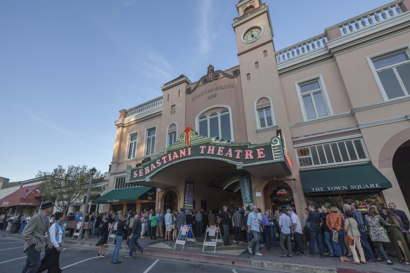 Opening night of the annual Sonoma International Film Festival at the Sebastiani Theater in Sonoma. (Robbi Pengelli)