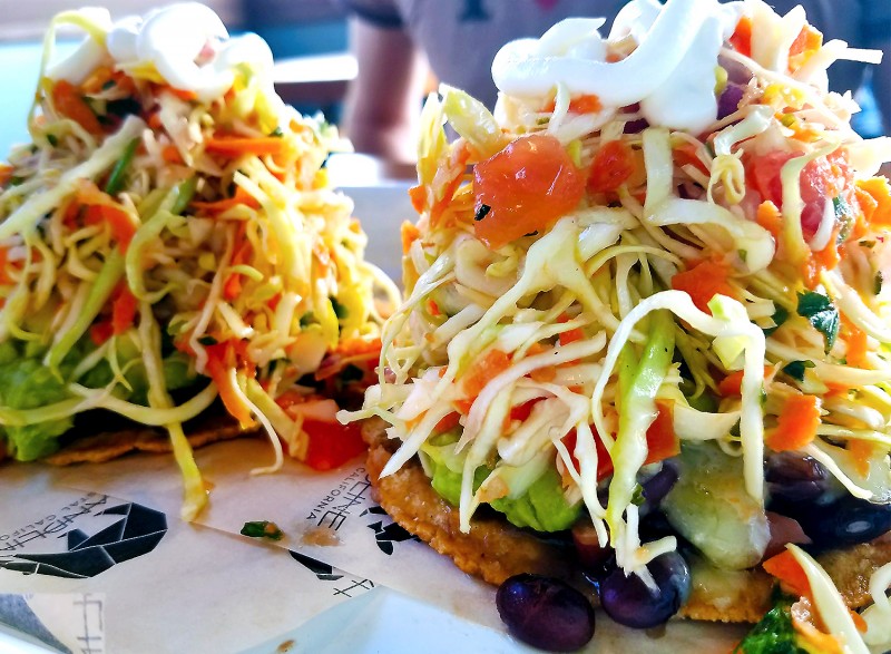 Veggie Tostada at Handline in Sebastopol. (Heather Irwin)