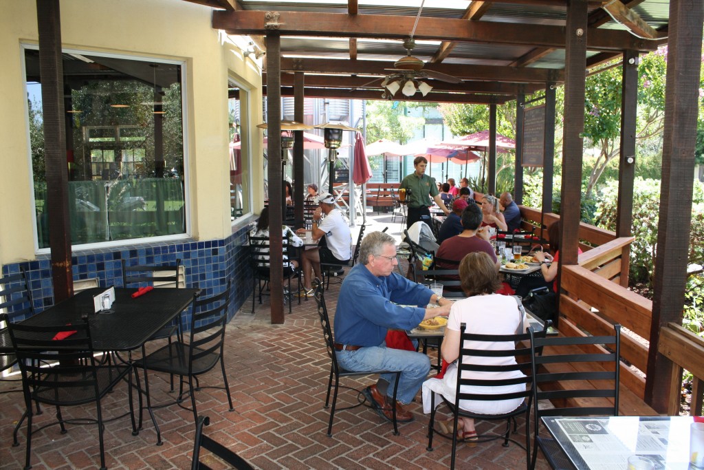 Patio at Bear Flag Republic Brewing Co. in Healdsburg, California