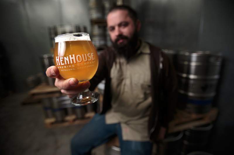 Collin McDonnel, Brewer of HenHouse Brewery. (Press Democrat) 