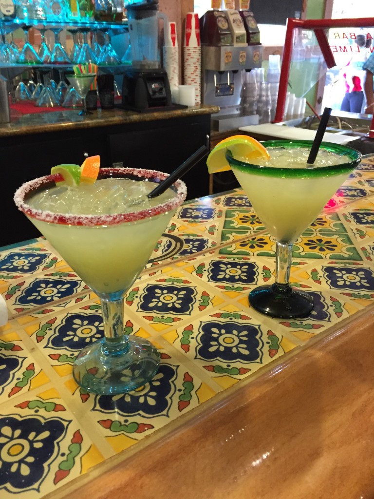 Margaritas at Taqueria La Hacienda in Sonoma, California